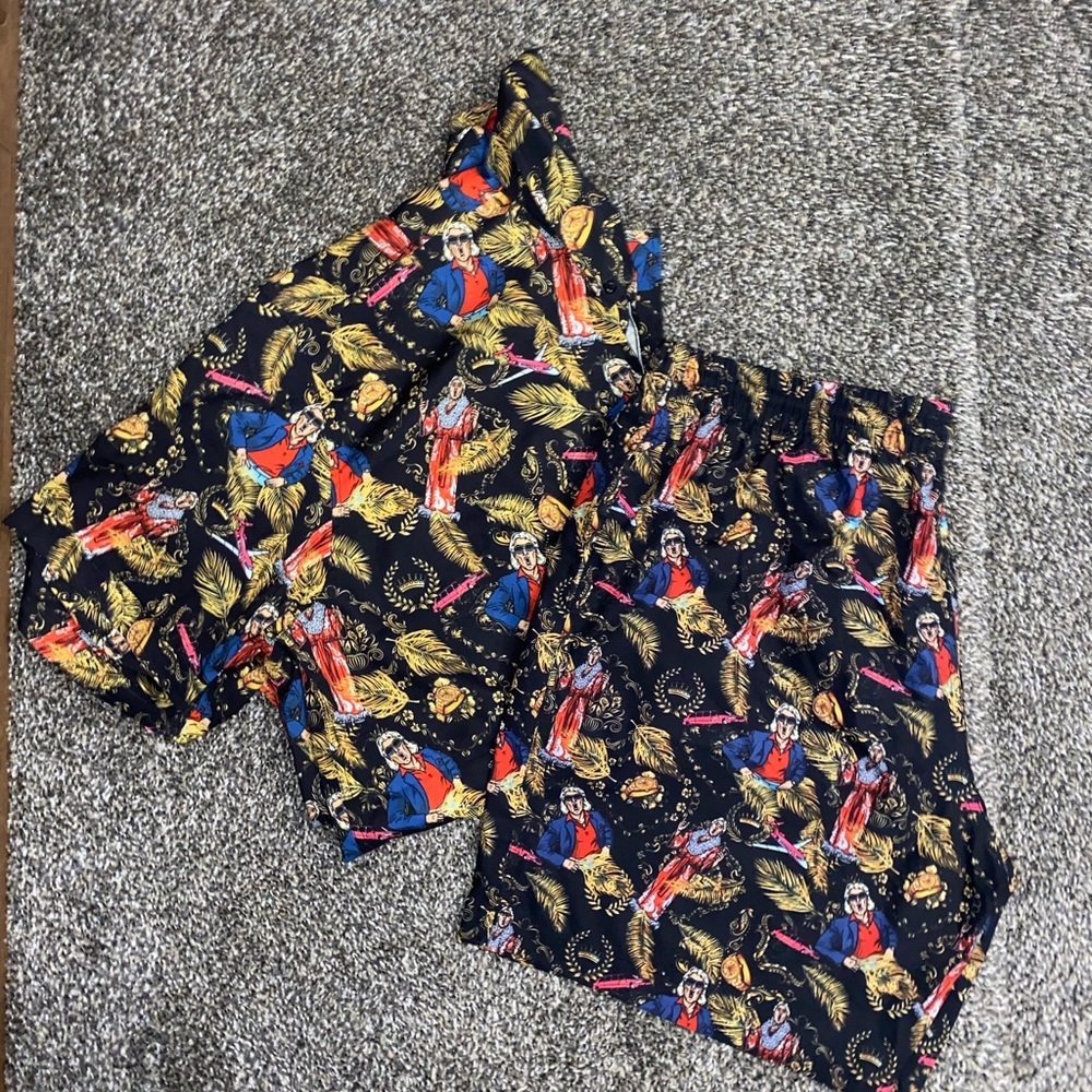Mens ric flair swimtrunks and shirt